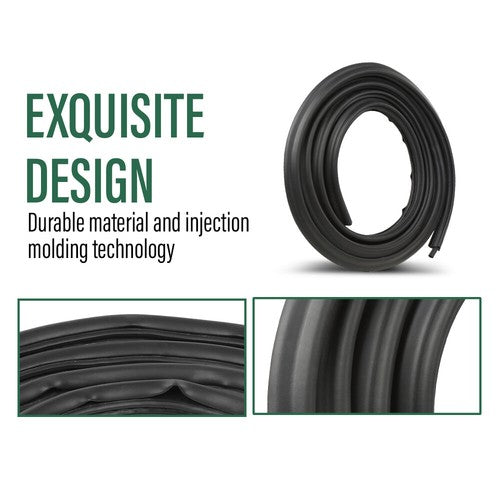 Solid Spare Fit For 07-14 Chevy Silverado GMC Sierra Front Door Weatherstrip Seal LH or RH