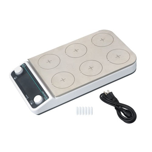 Solid Spare 6x500ml 6 Position Magnetic Stirrer Multi-Position Magnetic 120?/248? 50-1200RPM