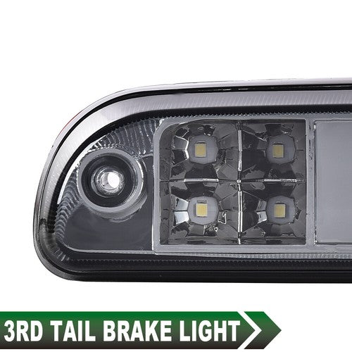 Solid Spare Fit For 99-16 Ford F250 F350 Super Duty Cargo LED Third 3rd Brake Light Smoke