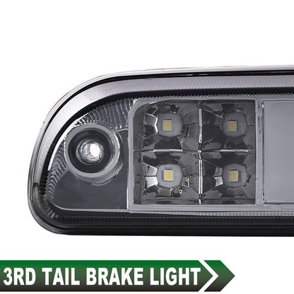 Solid Spare Fit For 99-16 Ford F250 F350 Super Duty Cargo LED Third 3rd Brake Light Smoke