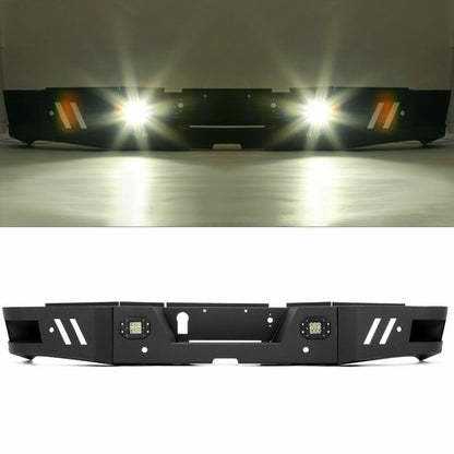 Solid Spare Front & Rear Bumper For Dodge Ram 2500 3500 2010-18 w/ LED lights Powder-Coated