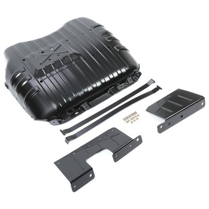 Solid Spare Fuel Tank Skid Plate Cover w/ STRAPS Steel For 1999-2004 Jeep Grand Cherokee