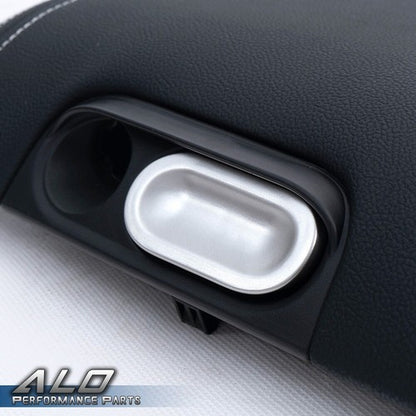 Solid Spare Leather Center Console Arm Rest Lid Cover Black Fit For 09-14 Ford F-150 Pickup