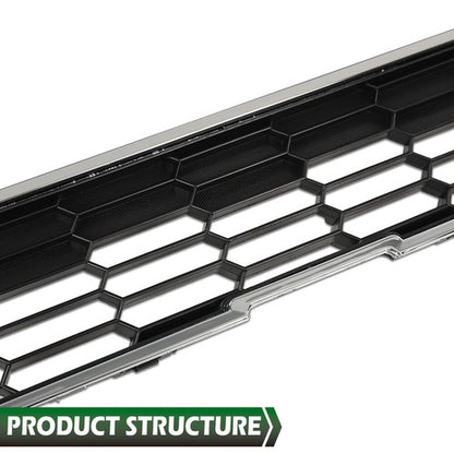 Solid Spare Fit For 2012-2016 Chevy Sonic Front Bumper Upper & Lower Grille+Fog Light Cover