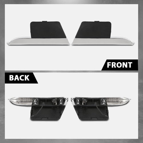 Solid Spare 4pcs Front Grille Trim+Tow Hook Cover Fit For 2013-2015 Lexus RX350 RX450h 3.5L