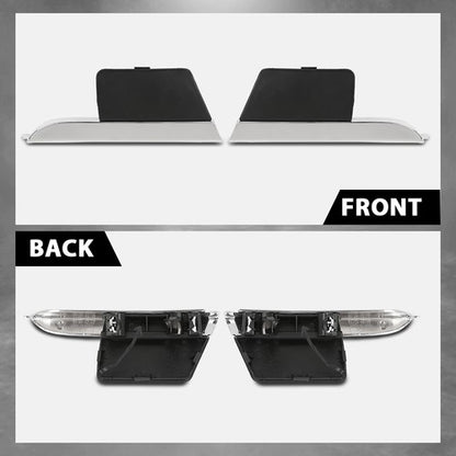 Solid Spare 4pcs Front Grille Trim+Tow Hook Cover Fit For 2013-2015 Lexus RX350 RX450h 3.5L