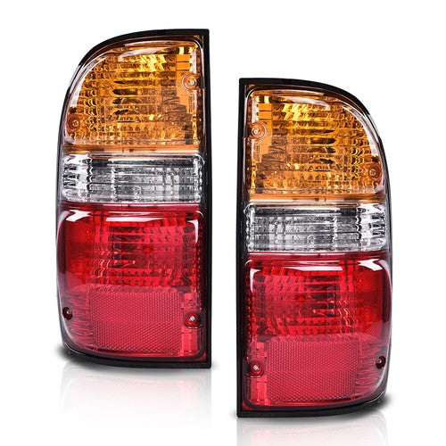 Solid Spare Pair Tail Lights Brake Lamps Assembly w/ Bulbs Fit For 2001-2004 Toyota Tacoma