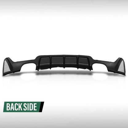 Solid Spare Rear Bumper Diffuser Quad Exhaust Fit For 14-20 BMW F32 F33 F36 4 Series M Sport