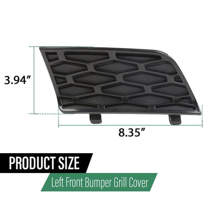 Solid Spare Front Bumper Air Inlet Grill Cover Trim Left Side Fit For 06-09 Range Rover