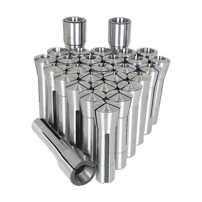 Solid Spare 29 Pcs - R8 Collet Set Fractional 1/32" - 1" High Precision - for Bridgeport