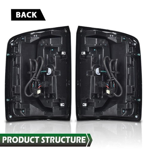 Solid Spare LED Tail Lights Fit For 2016-2018 GMC Sierra Rear Brake Stop Lamps Left+Right