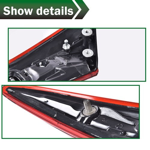 Solid Spare Fit For 2016-2020 Honda Civic Sedan Trunk Rear Tail Light Lamp Left+Right