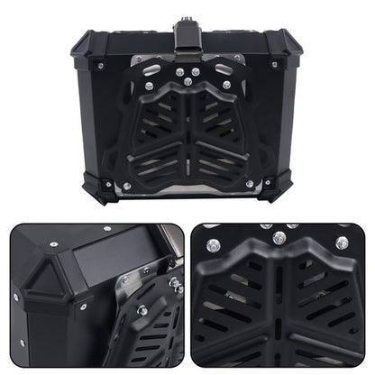 Solid Spare Waterproof Trunk Luggage Storage Case with Safety Lock Motorcycle Top Box 45L