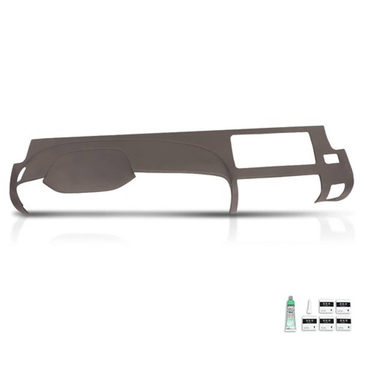 Solid Spare TPE Dash Board Dash Cover Brown Fit For 2007-2013 Chevy Silverado GMC Sierra