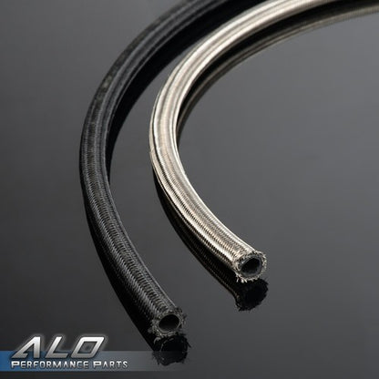 Solid Spare 16Ft AN10 -10AN Fitting Stainless Steel Braided Oil Fuel Hose Line Kit