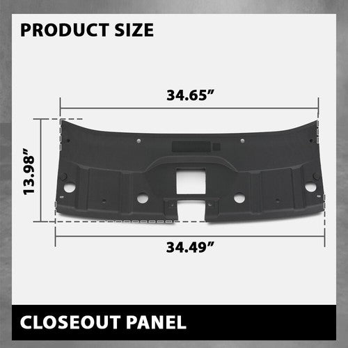 Solid Spare Fit For 21-24 Jeep Grand Cherokee Radiator Support Cover | Upper | Sight Shield