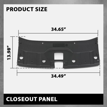 Solid Spare Fit For 21-24 Jeep Grand Cherokee Radiator Support Cover | Upper | Sight Shield