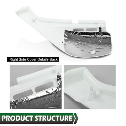 Solid Spare Side Cover Panel Side Fairing Left+Right Fit For 1993-2021 Honda XR650L White