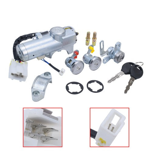 Ignition Switch Door & Tailgate Lock Cylinder Set for 1998-2004 Nissan Frontier