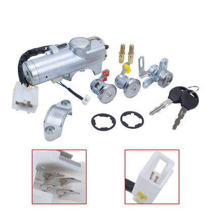 Ignition Switch Door & Tailgate Lock Cylinder Set for 1998-2004 Nissan Frontier