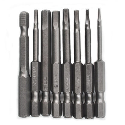 Solid Spare Quick Change Connect Impact Driver Drill Metric 8pcs Hex Head Allen Bit Set