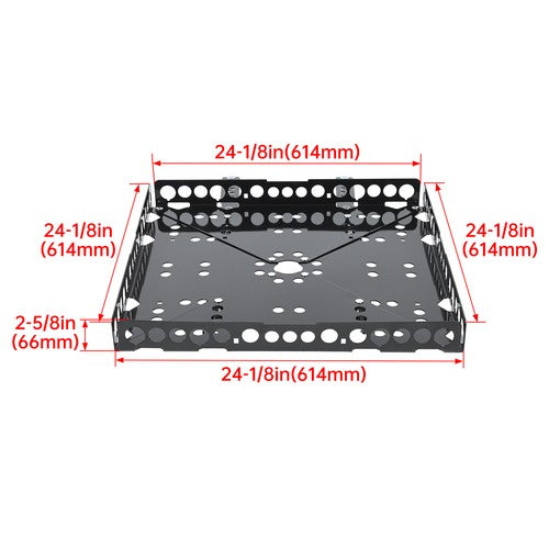 Solid Spare For RV Bumper Mount Generator & Cargo Luggage Carrier Tray Kit Powder Coated