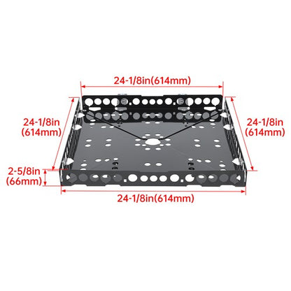 Solid Spare For RV Bumper Mount Generator & Cargo Luggage Carrier Tray Kit Powder Coated