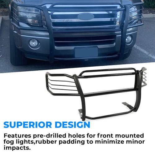 Solid Spare Fits 2003-2017 Ford Expedition Front Bumper Bar Grill Guard Brush Black Push
