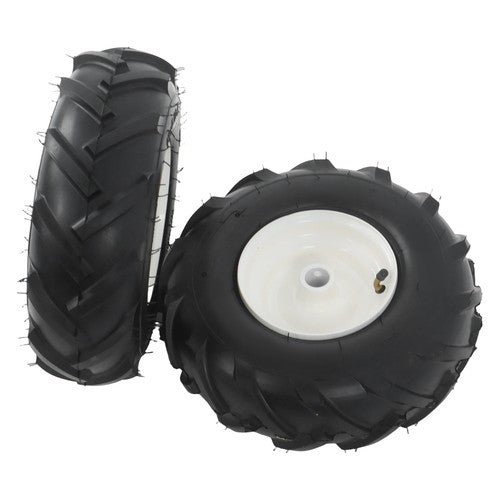 Solid Spare 2Pack 13x5.00-6" Tiller Tire & Wheel Rubber 1" Axle Size For Garden Tractor Tire
