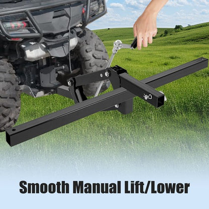 Solid Spare 50" Manual Implement 1-Point Lift For Tractor Universal Tow Behind 2'' Receiver