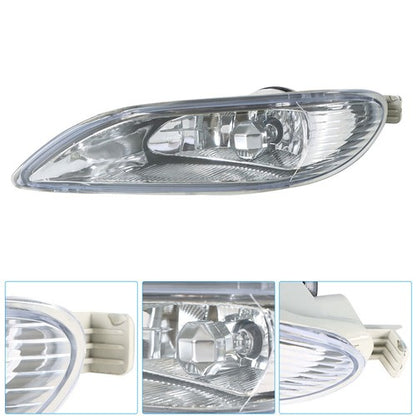 Solid Spare Tail Light Right Black+Pair Fog Lights Chrome For 2002-2004 Toyota Camry Clear