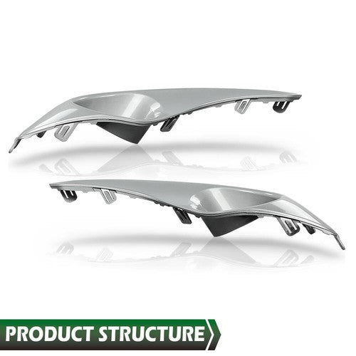 Solid Spare Front Bumper Fog Light Bezel Lamp Trim Fit For 2011-2013 Toyota Highlander