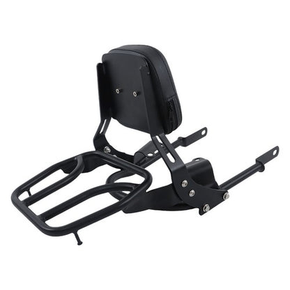 Solid Spare Backrest Sissy Bar w/ Luggage Rack For Bonneville T100 T120/Black 2016-24 US