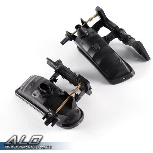 Solid Spare Fit For 1999-2002 GMC Sierra 1500/2500/3500 Smoke Lens Fog Lights Driving Lamps