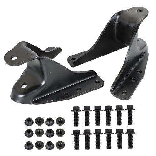 Solid Spare 2Pcs Rear Leaf Spring Forward Shackle Bracket Hanger For 83-97 Ford F-250 F-350