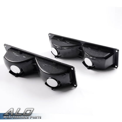 Solid Spare Fit For 88-98 Silverado Pickup Bumper Parking Lights Turn Signal Lamps Pair