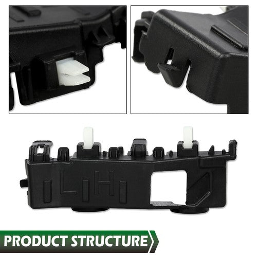 Solid Spare Fit For 2016-2021 Hyundai Tucson Front Bumper Cover Retainer Left+Right
