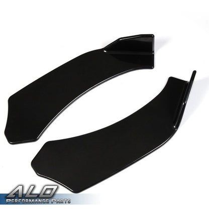 Solid Spare Universal Front Bumper Lip Chin Spoiler Splitter Fit For Honda BMW Audi