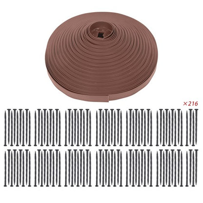 Solid Spare 246 feet Garden edge lawn grass stone isolation strip 2 inches high