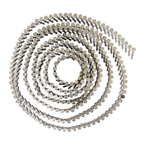 Solid Spare 15 Degree Wire Coil 1-1/2 ×.09 Ring Shank Stainless Steel Siding Nails 3600Pcs