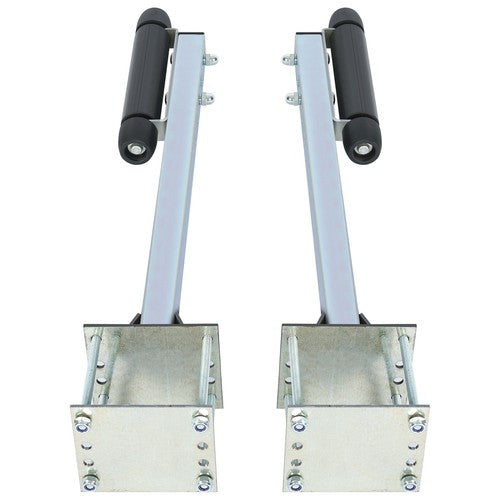 Solid Spare Pair Steel Boat Trailer Pontoon Roller Guide-On Zinc-Plated For Sailboat Trailer