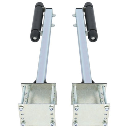 Solid Spare Pair Steel Boat Trailer Pontoon Roller Guide-On Zinc-Plated For Sailboat Trailer