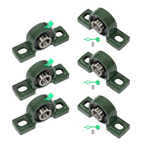 Solid Spare 6× UCP204-12 Pillow Block Mounted Ball Bearing 3/4" Bore Cast Iron Base