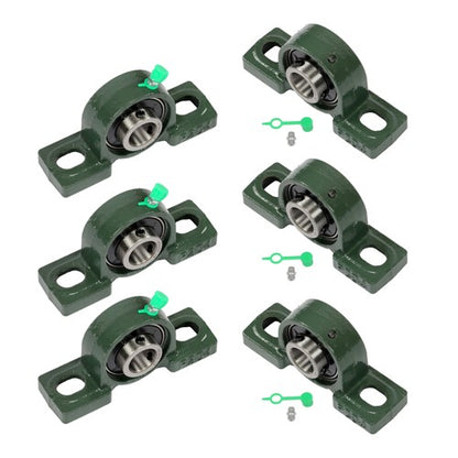 Solid Spare 6× UCP204-12 Pillow Block Mounted Ball Bearing 3/4" Bore Cast Iron Base