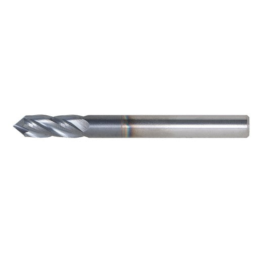 Solid Spare 1/4" 4 Flute 2-1/2" Overall Length 90 Degree Carbide Drill Mill - TiALN COATED