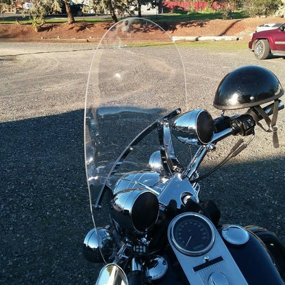Solid Spare Clear Windshield W/ Bracket For 1994-2025 2009 Harley Touring Road King FLHRX