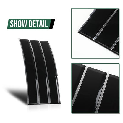 Solid Spare Door Side Fender Vents Molding Trim Fit For 13-22 Range Rover Vogue L405 Black