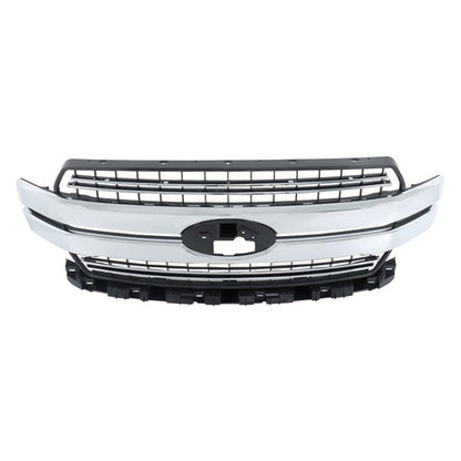 Solid Spare Chrome Front Bumper Grille Grill For Ford F-150 F150 2018-20 Lariat Style