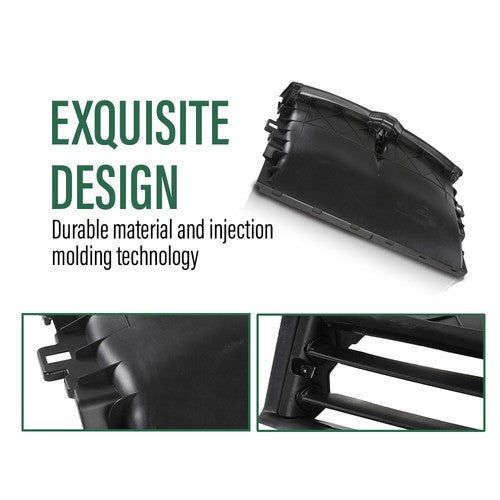 Solid Spare Fit For 2017-2020 Tesla Model 3 Radiator Active Grill Shutter Assembly W/O Motor