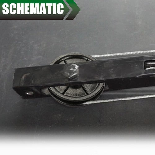 Solid Spare 144C56 Idler Pulley Fit For Chamberlain LiftMaster Square Rail Garage Door